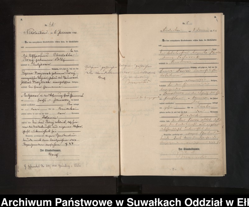 image.from.unit.number "Geburts-Haupt-Register des Königlichen Preussischen Standes-Amtes Nicolaiken Kreis Sensburg"