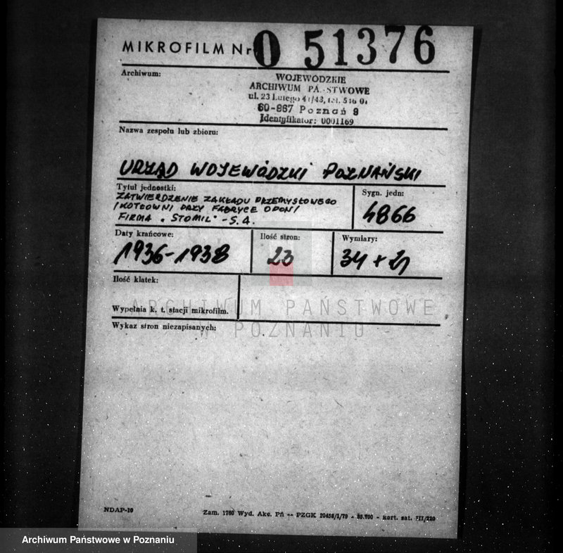 image.from.unit.number "Zatwierdzenie zakładu przemysłowego /kotłowni przy fabryce opon/ Firma Stomil S.A."