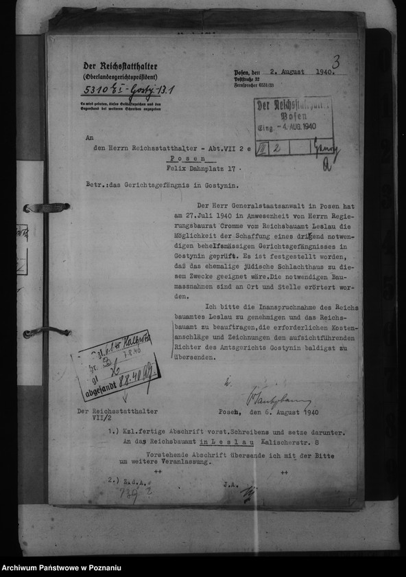 Obraz 7 z jednostki "Amtsgericht Gabin - Gąbin"