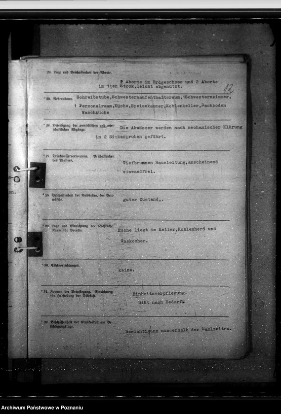 Obraz 17 z jednostki "Krankenhausplanung - Regierungsbezirk Posen"