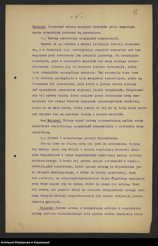 image.from.unit.number "[Konferencje wojewodów w Warszawie: zawiadomienia, porządki obrad, referaty ministerialne, materiały informacyjne wydziałów UWŚl, starostw i urzędów niezespolonych, przeważnie w sprawach gospodarczych i administracyjnych]"