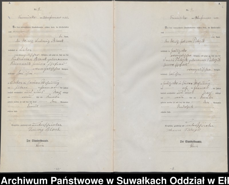 image.from.unit.number "Geburts-Haupt-Register des Königlichen Preussischen Standes-Amtes Kumilsko Kreis Johannisburg"