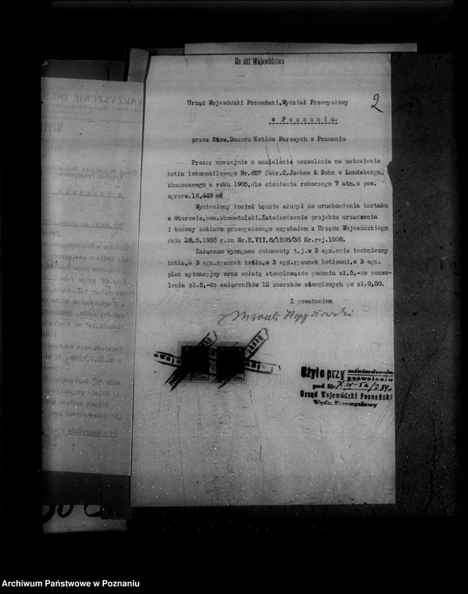 Obraz 7 z jednostki "Tartak w Otorowie powiat szamotulski M. Kopydłowskiego nr woj. kotła 2890"