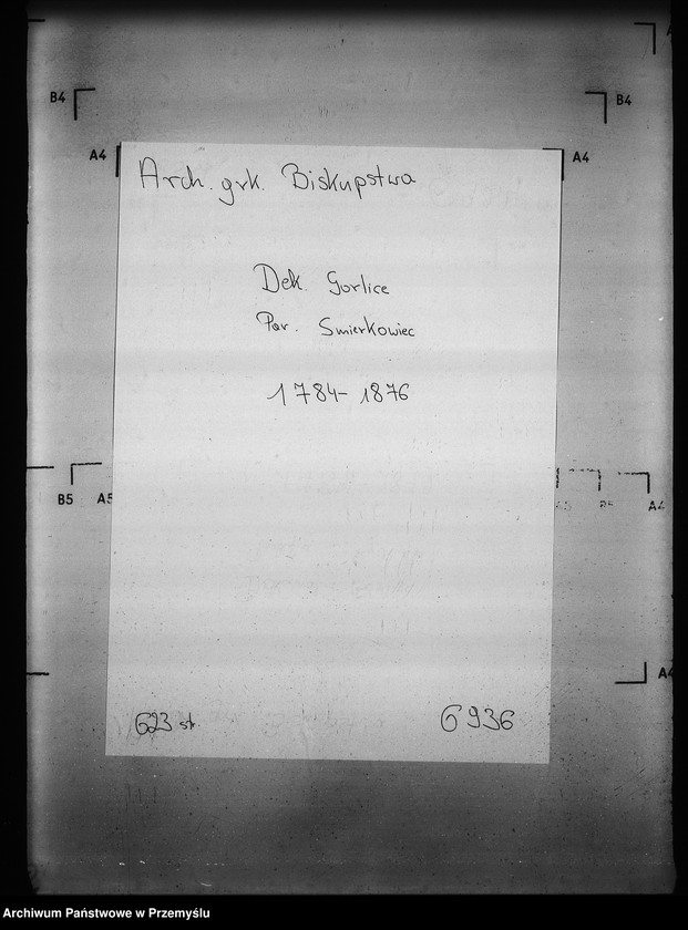 image.from.unit.number "[Kopie ksiąg metrykalnych parafii Smerekowiec (dekanat Gorlice)]"