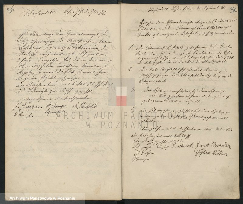 image.from.unit.number "Geschäftsbuch der Schmiede und Stellmacher Innung. [Protokolarz cechu - wpisy uczniów, zebrania kwartalne, itd.]"