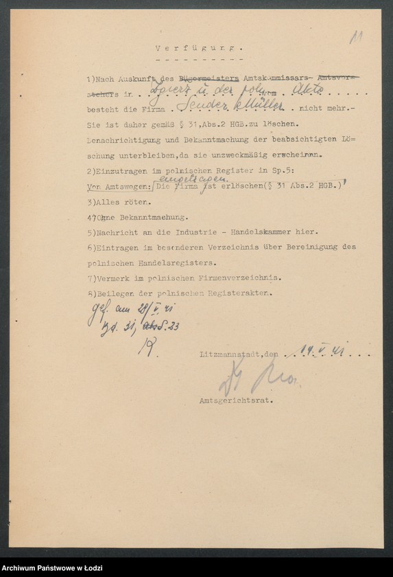 Obraz 13 z jednostki "Sender Müller – sprzedaż gotowych ubrań"