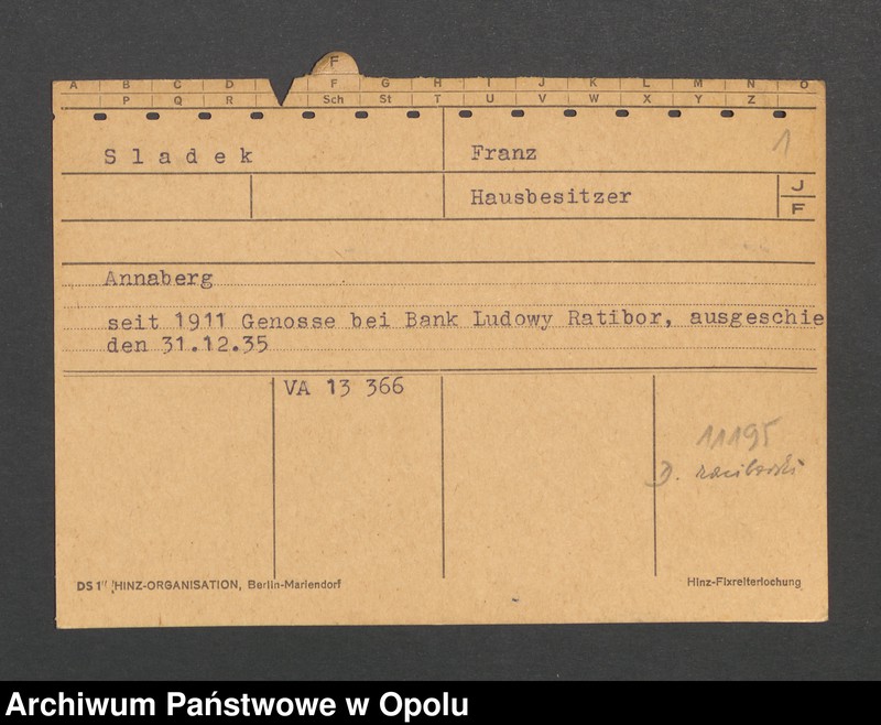 Obraz 3 z jednostki "[Sladek Franz, Annaberg]"