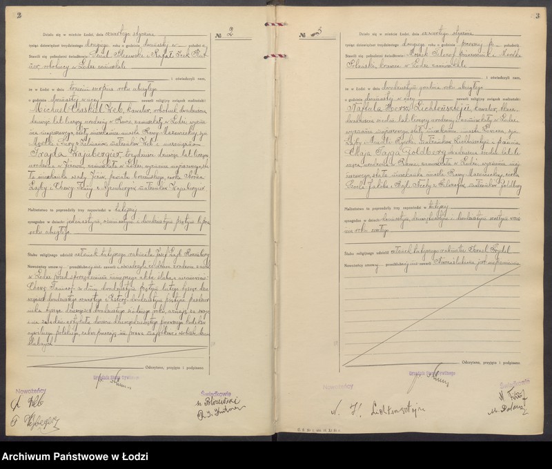 Obraz 4 z jednostki "Akta małżeństw od numeru 1 do numeru 700"