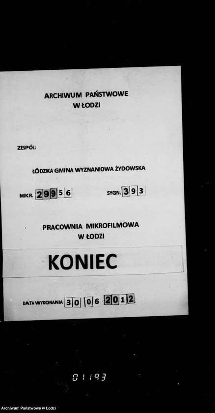 Obraz 10 z jednostki "Sprawy komisji pogrzebowej"