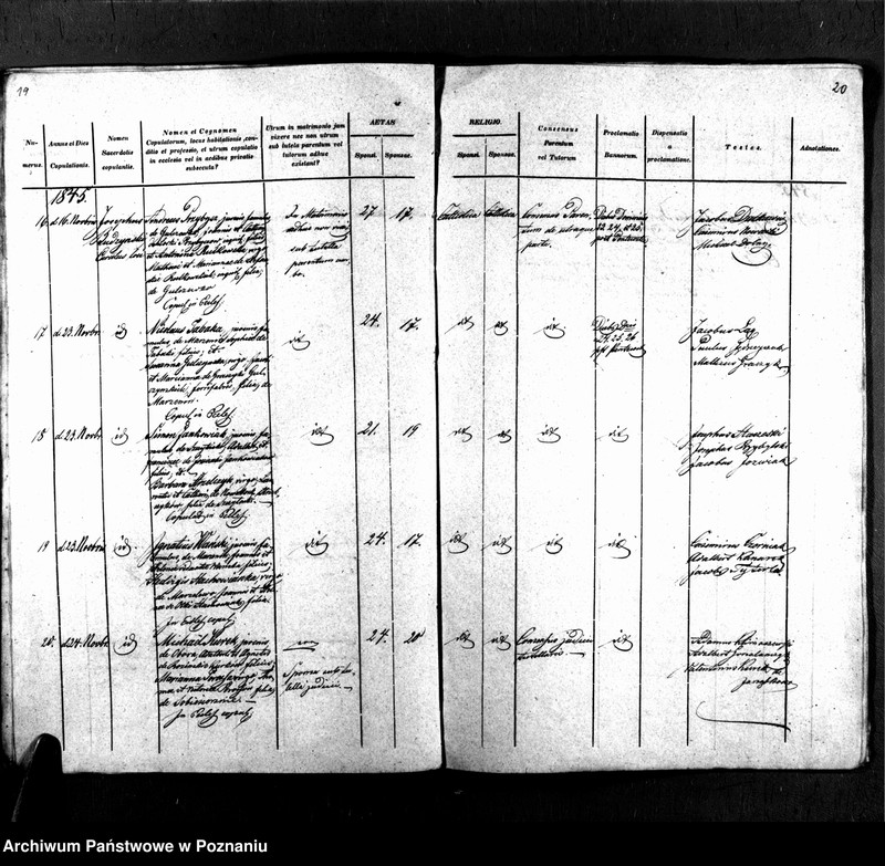 Obraz 13 z jednostki "Libri metrices baptisatorum, desponsatorum, mortuorum"
