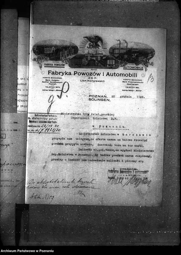 Obraz 17 z jednostki "Sprawy gospodarcze-ogólne Obstalunki na polecenia z Warszawy"