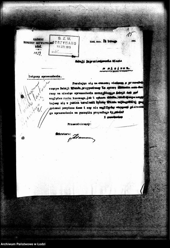 Obraz 18 z jednostki "Korespondencja różnych z Sekcją Zaprowiantowania Miasta"