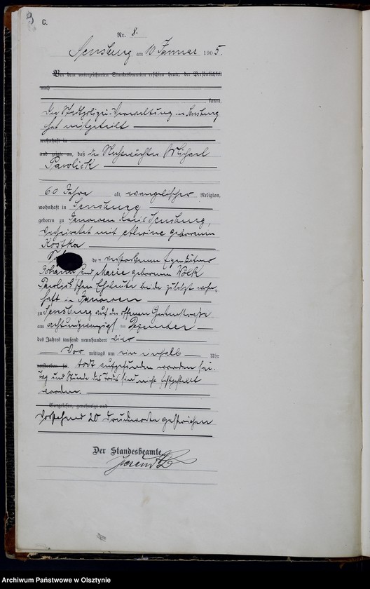 image.from.unit.number "Sterbe-Haupt-Register Nr 1 - 209"