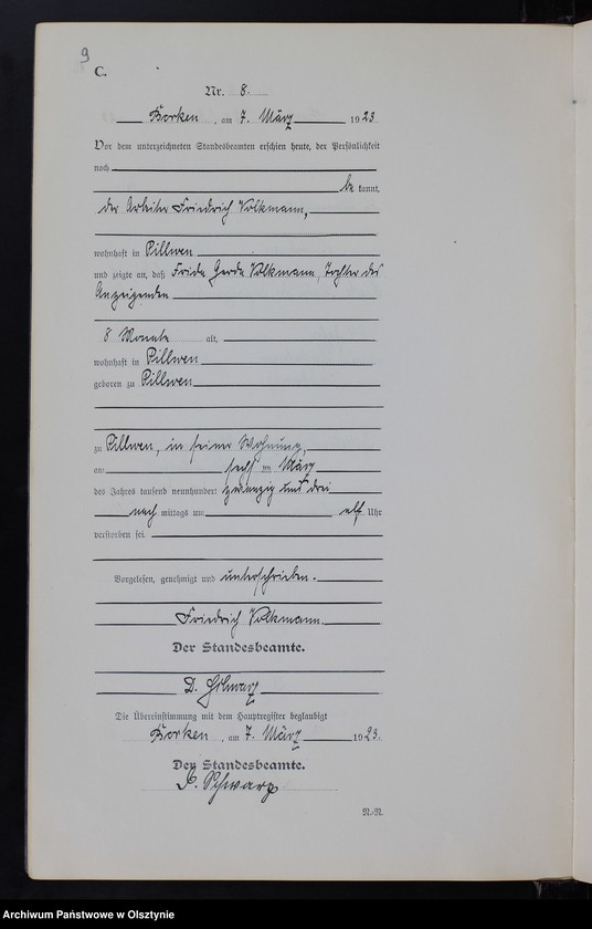 image.from.unit.number "Sterbe-Neben-Register Nr 1 - 19 [ Księga zgonów - wtóropis ]"