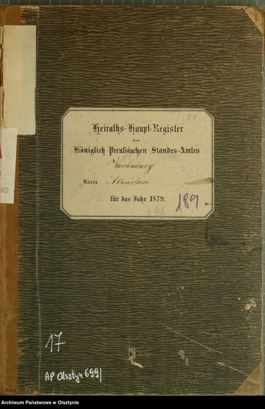 image.from.unit.number "Heiraths-Haupt-Register Nr 1 - 45"