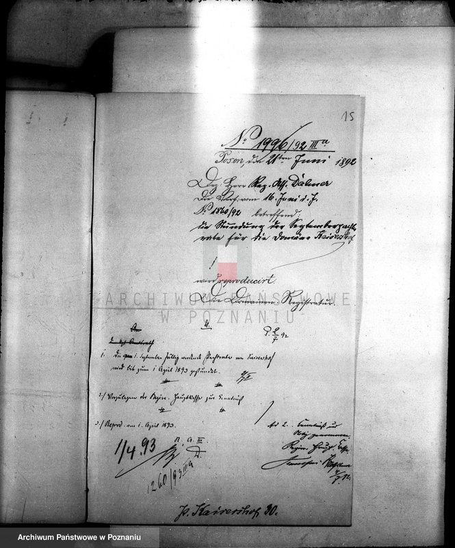 Obraz 19 z jednostki "Die Einziehung der Pachtruckstande des Domänen Pachten Thunig zu Kaisershof /czynsze dzierżawne domeny Duszniki/"