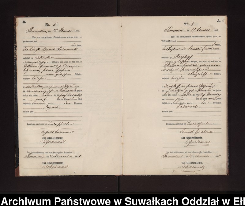 image.from.unit.number "Geburts-Neben-Register des Preussischen Standes-Amtes Neuhoff Kreis Loetzen"