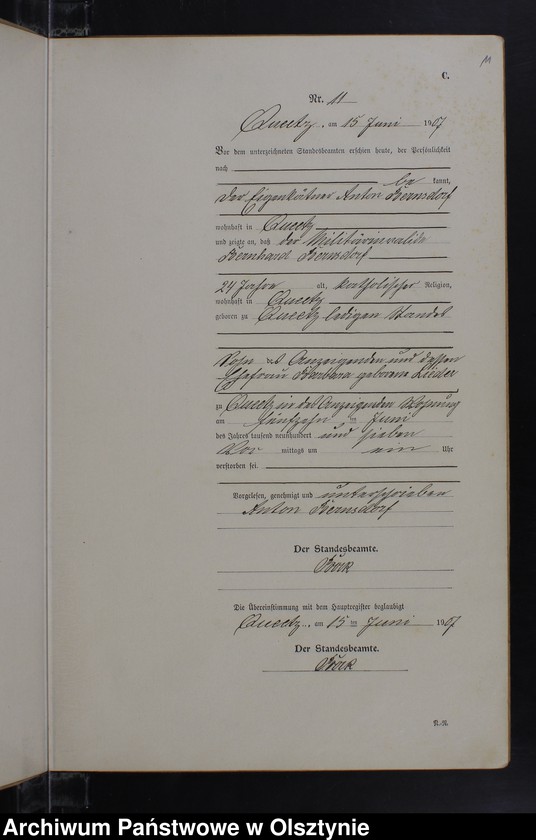 image.from.unit.number "Sterbe-Neben-Register Nr 1 - 19"