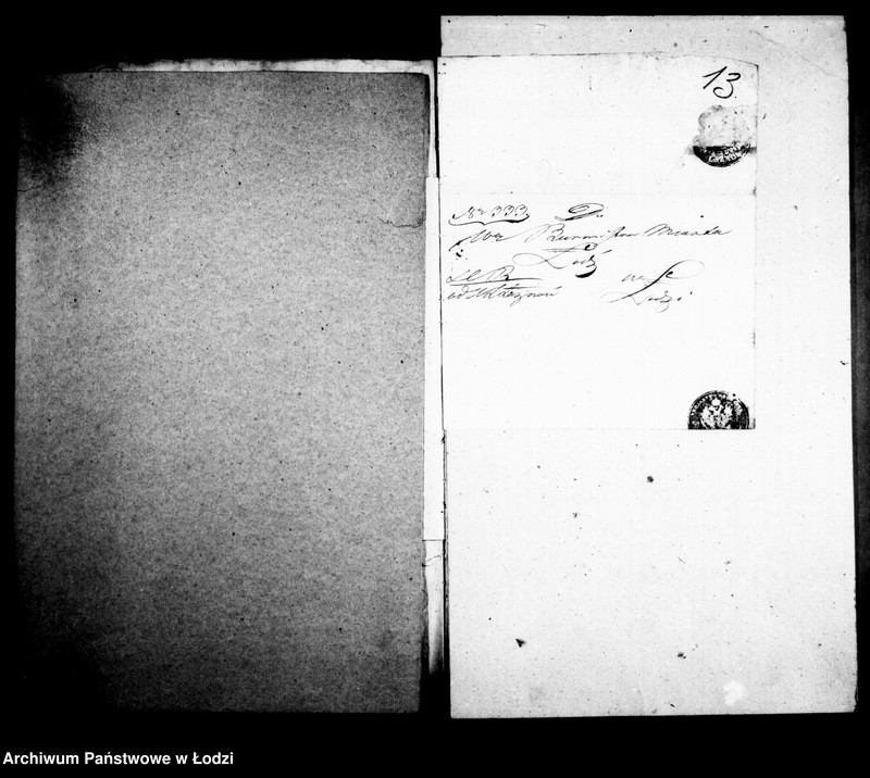 Obraz 13 z jednostki "Akta ławnika czynnego osady fabrycznej Łódka tyczące się defraudacji leśnych"