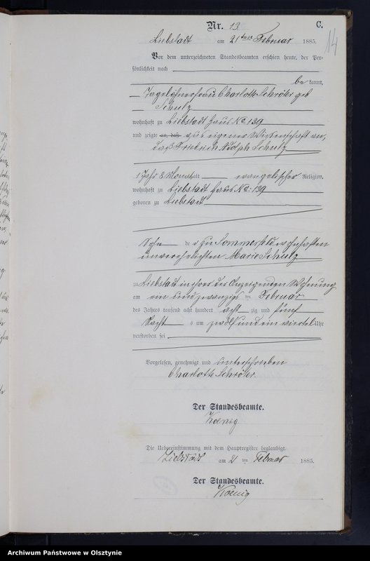 image.from.unit.number "Sterbe-Neben-Register Nr 1 - 71"