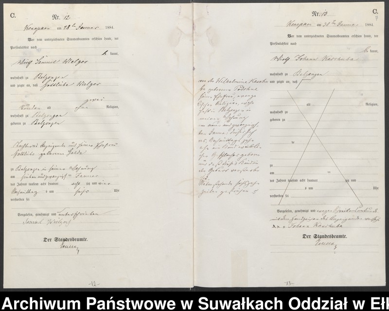 image.from.unit.number "[Sterbe-Haupt-Register des Königlich Preussischen Standes-Amtes Belzonzen Kreis Johannisburg]"