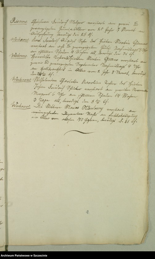 image.from.unit.number "Duplicate des Kirchenbuchs von den Grabowschen Gütern [Grabow]: Prützow [Prusinowo], Rienow [Rynowo], Tarnow [Tarnowo], Wuhrow [Worowo] und Mühlendorf [Poradz]"