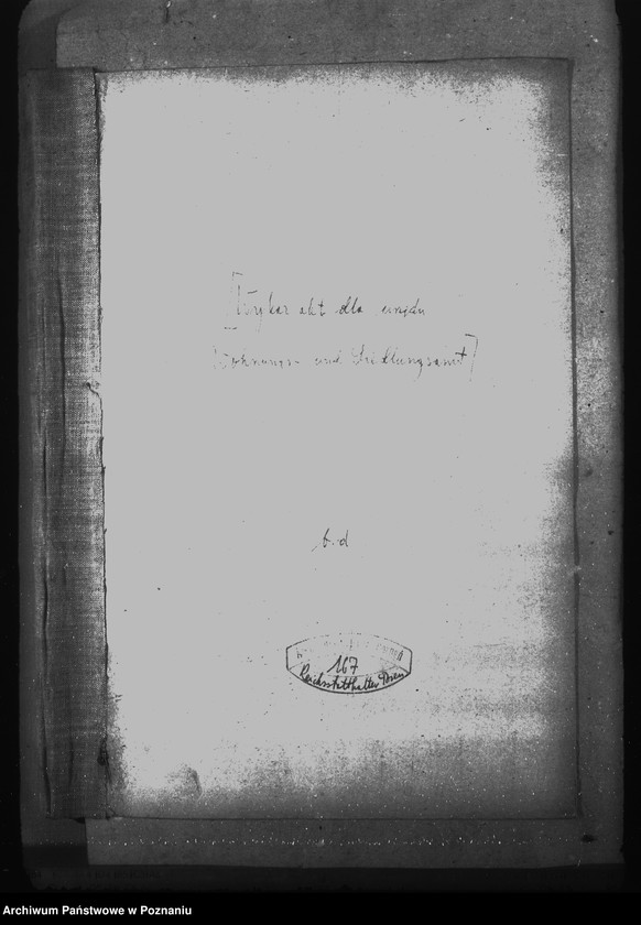 Obraz 4 z jednostki "Wykaz dla urzędu Wohnungs- und Sied- lungsamt"