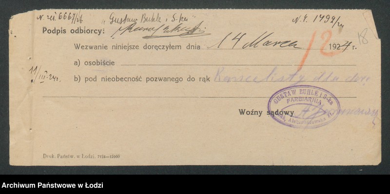 Obraz 20 z jednostki "Gustaw Buhle i S-ka- farbiarnia"