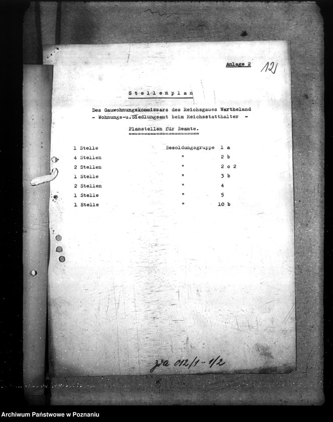Obraz 18 z jednostki "Organisation des Wohnungs- und Siedlungsamts"