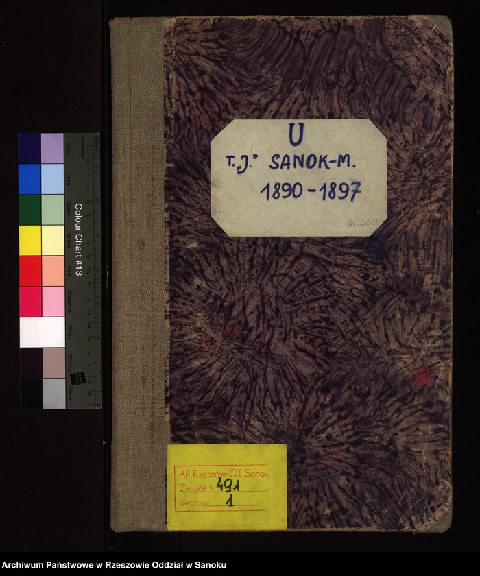 image.from.unit.number "Księga urodzeń z miejscowości Bykowce, Posada Olchowska, Posada Sanocka, Sanok"