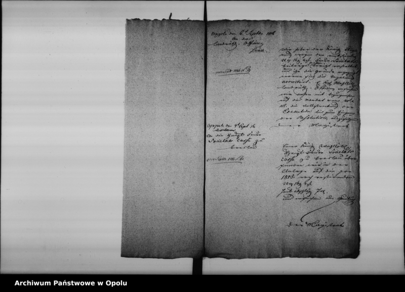 Obraz 17 z jednostki "Acta specialia betreffend die Feuer Societats und Servis- Freiheit der beiden Häuser des Orbe und Bega auf dem Amts Ostroweck de anno 1816"