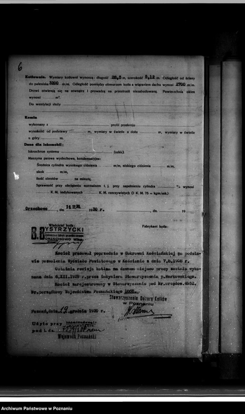 Obraz 11 z jednostki "Zjednoczone Fabryki Przeróbki Drzewa Bystrzyckiego w Orzechowie powiat wrzesiński nr woj. 1868"