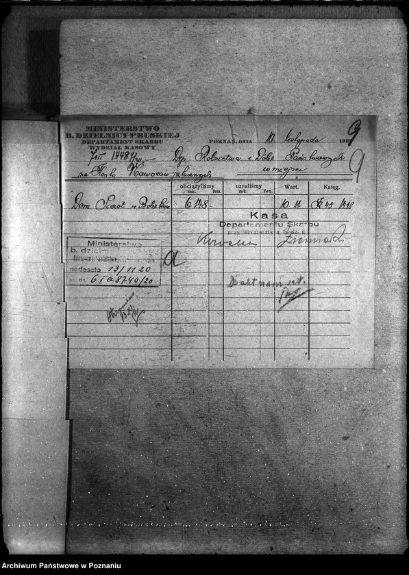 Obraz 13 z jednostki "Sprawy ogólno-administracyjne Sadzonki i fundusz nawozów sztucznych"