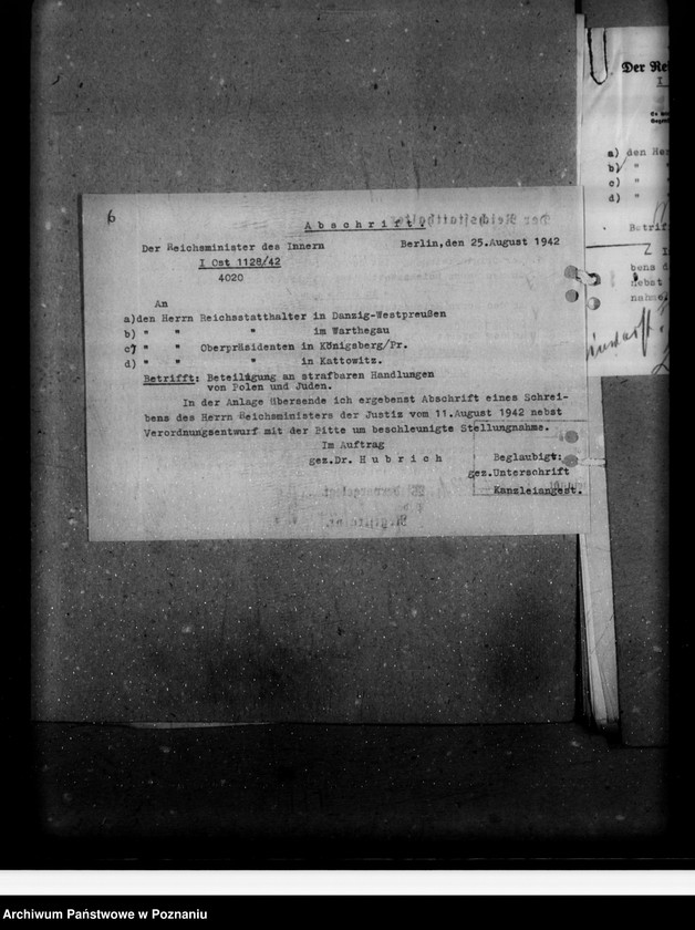 Obraz 11 z jednostki "Verordnung über die Strafbarkeit der Beteiligung an strafbaren Handlungen von Polen und Juden"