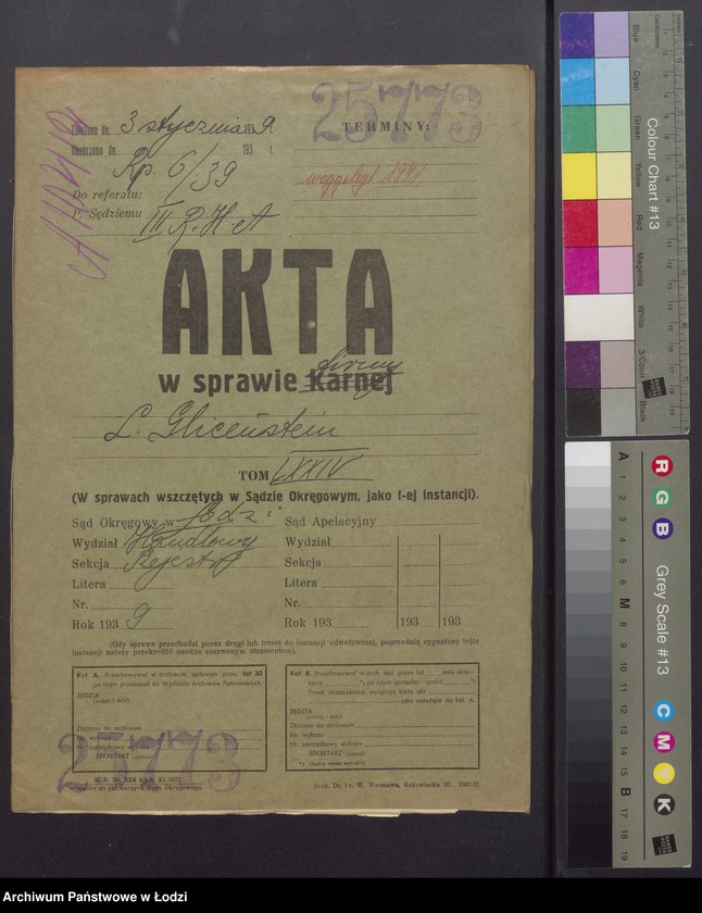 Obraz 2 z jednostki "Lejbus – Zelman Glincensztejn – pośrednictwo handlowe"