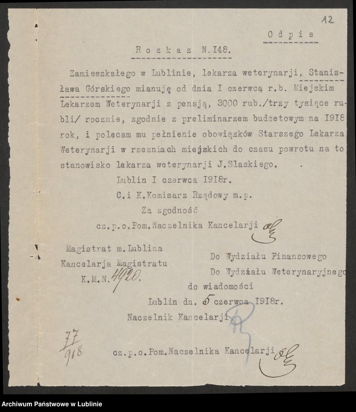 image.from.unit.number "Służba Stanisława Górskiego miejskiego lekarza weterynaryjnego"