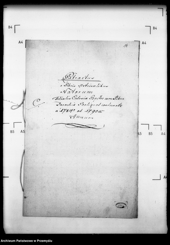 Obraz 16 z jednostki "[Kopie ksiąg metrykalnych parafii Baligród z filiami Stężnica, Bystre i Łubna (dekanat Baligród)]"