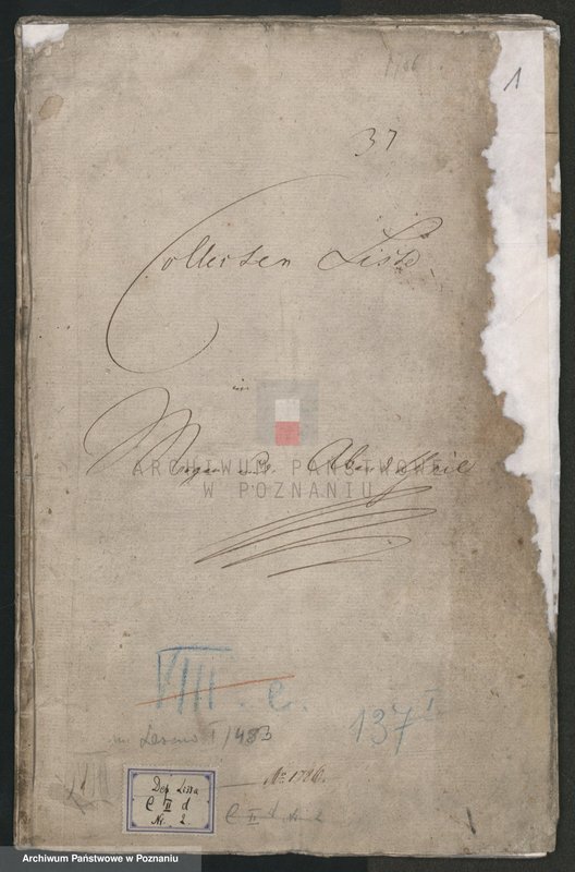 Obraz 2 z jednostki "1. Collectenliste in Morgen - und Abendteil (zum Rathausbau), 2. Collectenliste im Mittag - Mitternachtsteil (zum Rathausbau); język niemiecki"