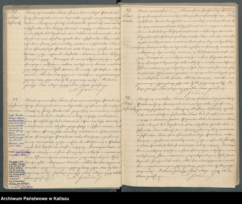 Obraz 15 z jednostki "Księga urodzeń, małżeństw, zgonów (duplikat)"