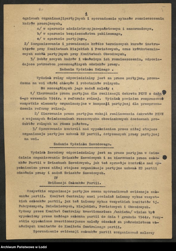 Obraz 6 z jednostki "Instrukcje, okólniki, [pisma okólne] uchwały Komitetu Centralnego"