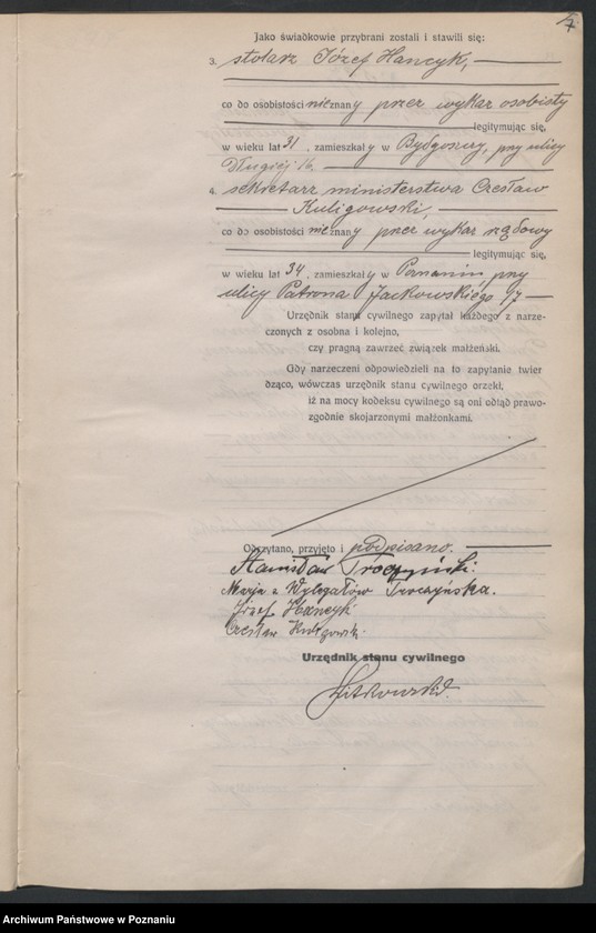 Obraz 9 z jednostki "Księga miejscowa małżeństw tom III [Rejestr główny małżeństw]"