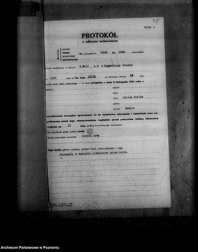 image.from.unit.number "Gorzelnia rolnicza W. Rohra w Golinie Wielkiej nr woj. kotła 6044"