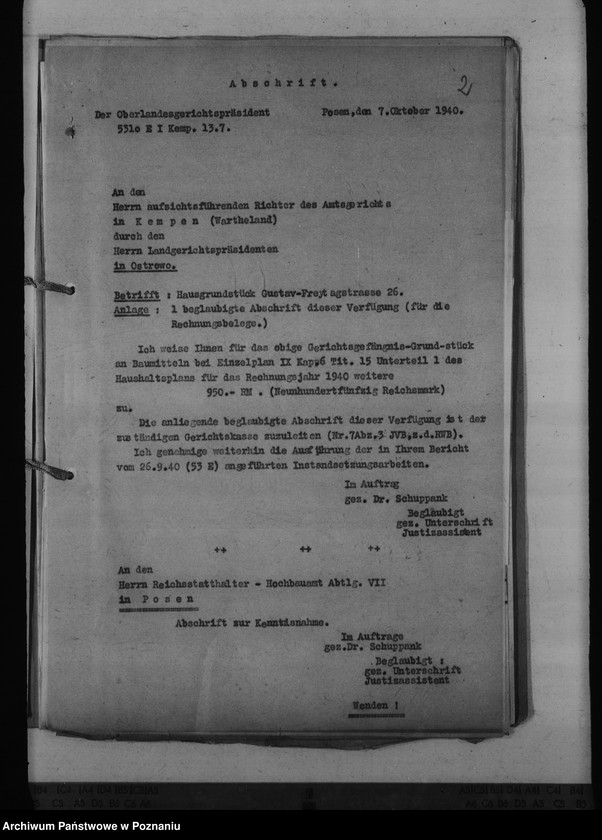 Obraz 6 z jednostki "Amtsgericht Kempen - Kępno"