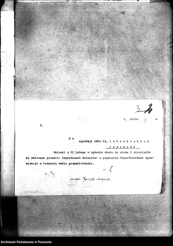 Obraz 8 z jednostki "Sprawy szczegółowo-administracyjne Sadzonki"