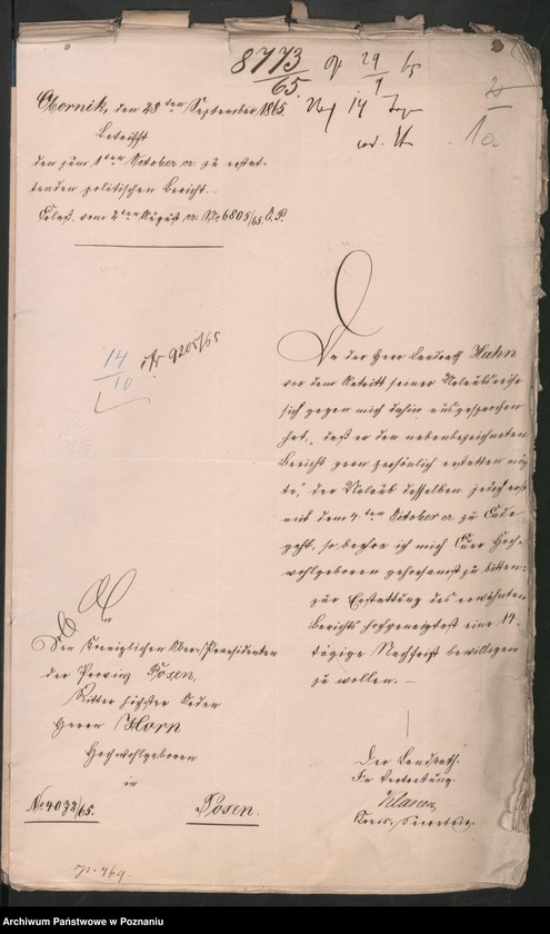 Obraz 5 z jednostki "Die von den Landräten erstatteten Quartalberichte über die politischien Zustände."