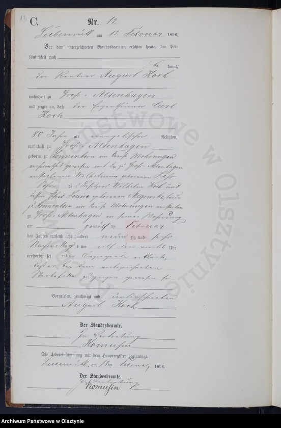 image.from.unit.number "Sterbe-Neben-Register Nr 1 - 88"