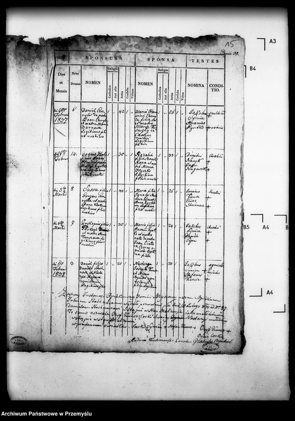 Obraz 19 z jednostki "[Kopie ksiąg metrykalnych parafii Grab z filiami Ożenna, Wyszowatka (dekanat Dukla)]"