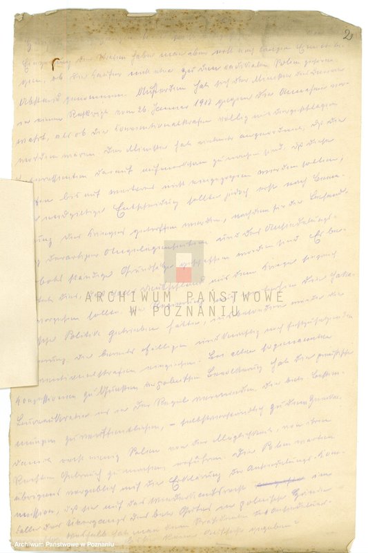 Obraz 10 z jednostki "Sytuacja przed wybuchem powstania wielkopolskiego. /Tłumaczenia z prasy polskiej na język niemiecki, wypisy z prasy niemieckiej w Poznaniu/ - część lV."