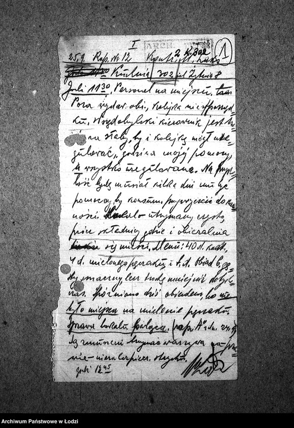 Obraz 4 z jednostki "[Kuchnia nr 302, ul. Żytnia 8. Kuchnia, ul. Żytnia 20. Działalność kuchni, personel, konsumenci, kontrole]"