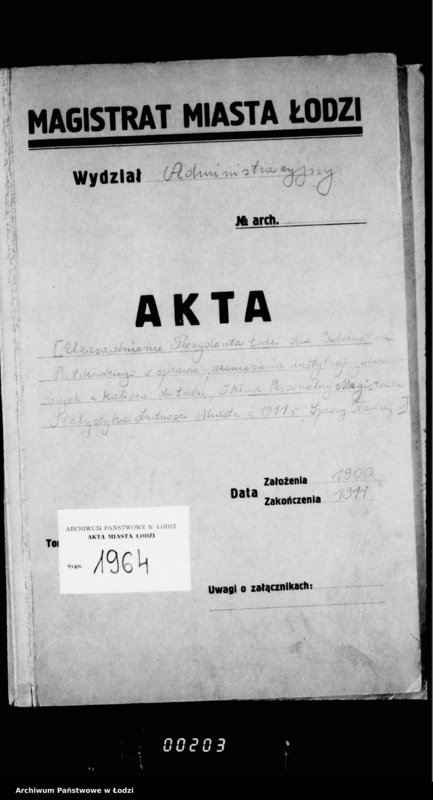 Obraz 4 z jednostki "[Uzasadnienie prezydenta Łodzi dla gubernatora piotrkowskiego w sprawie przeniesienia instytucji gubernialnych z Kalisza do Łodzi. Skład personalny magistratu, statystyka ludności miasta z 1911 r., sprawa tramwajów]"